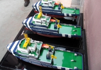custom made model of 40米地震勘探与支持船模型
